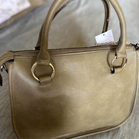 Justfab Army Green Fashionable Satchel - Picture 4 of 6